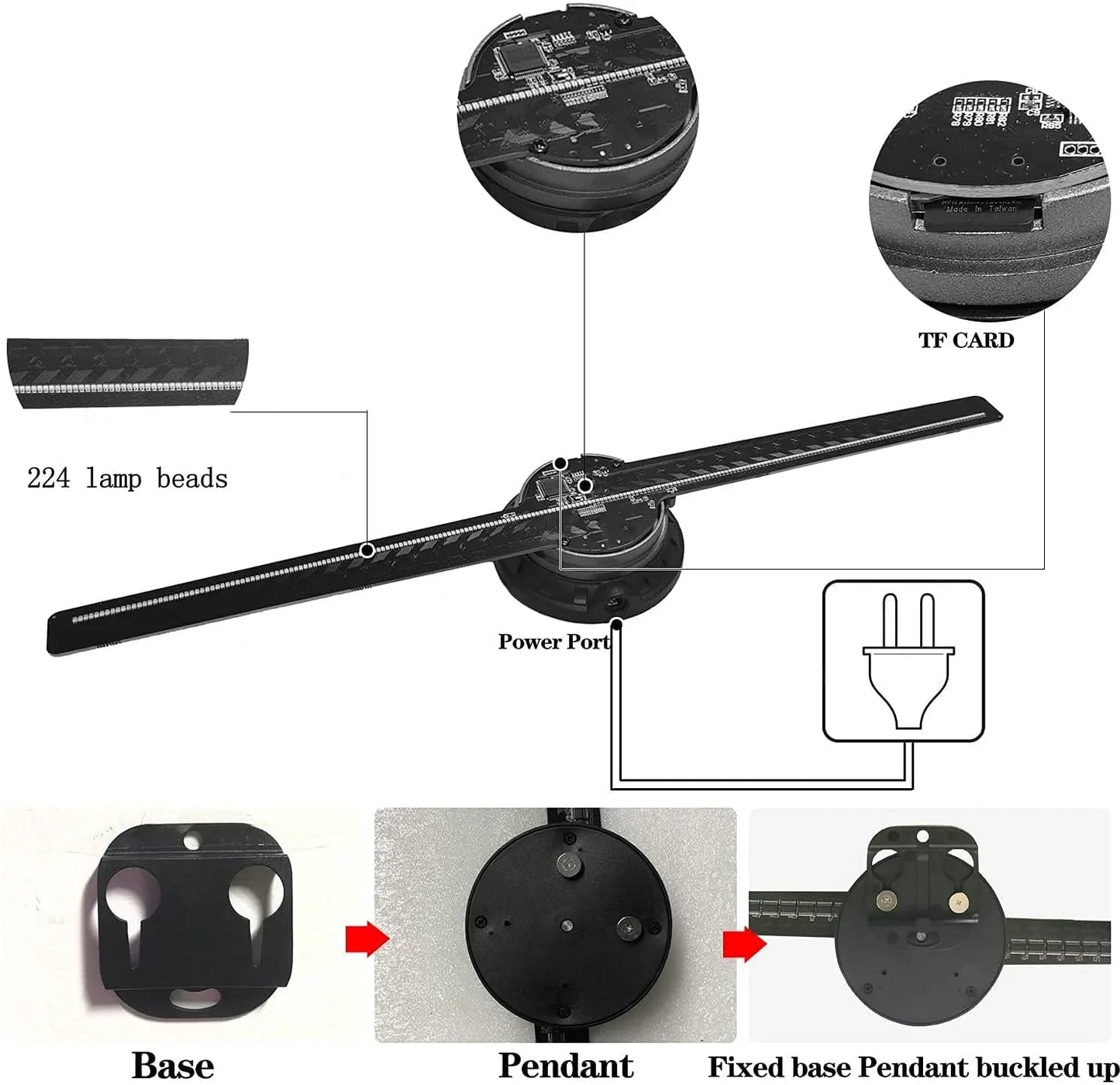 ChristmasMagic™ 3D Hologram Fan