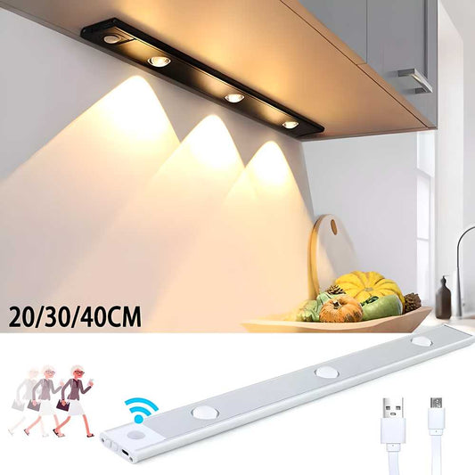 LED Motion Sensor Cabinet Light – USB Rechargeable, Auto ON/OFF