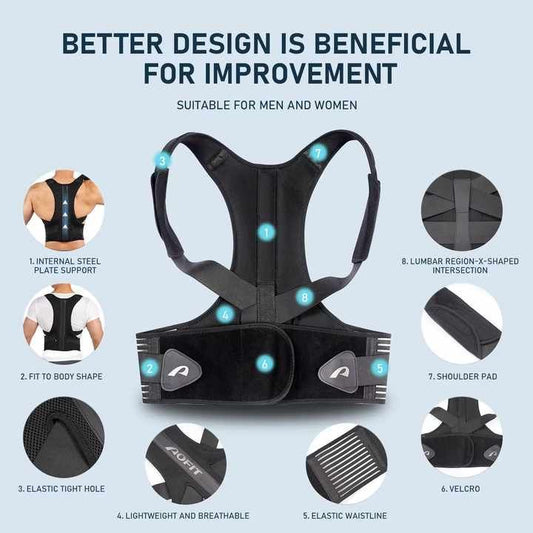 Posture Corrector for Shoulder Belt For Men & Women