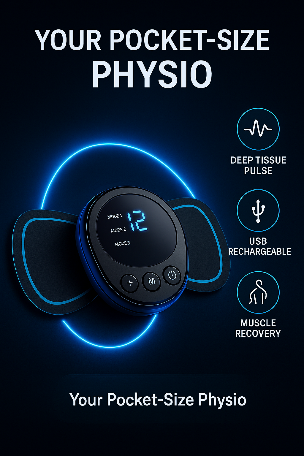 Massager Back Full Body Muscle Stimulator Pain Relief Device